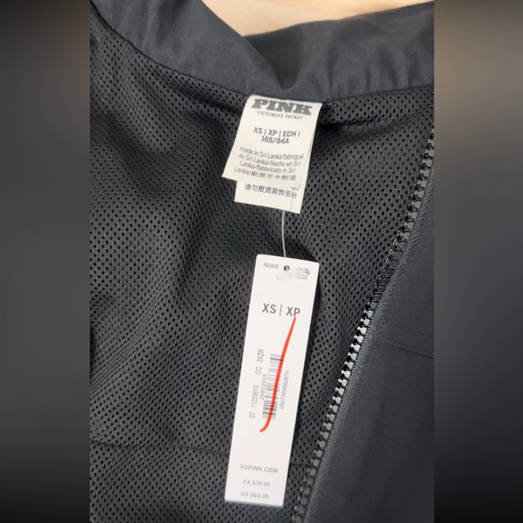 PINK by Victoria’s Secret zip tech jacket in black - Picture 8 of 8